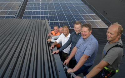 Sveriges nionde största takmonterade solcellsanläggning!